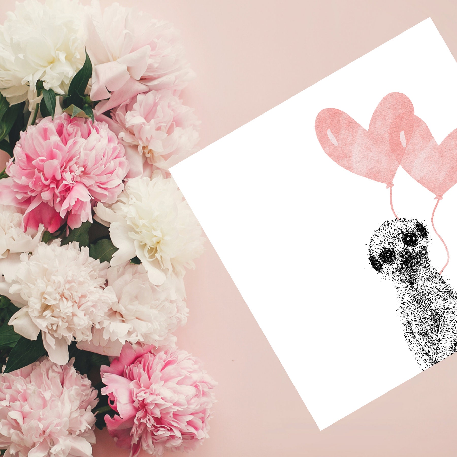 Grid image for Meerkat Love Greeting Card, Valentines Day Card, Card For Husband, Card For Wife, Girlfriend, Boyfriend, Partner, Animal Lover Card