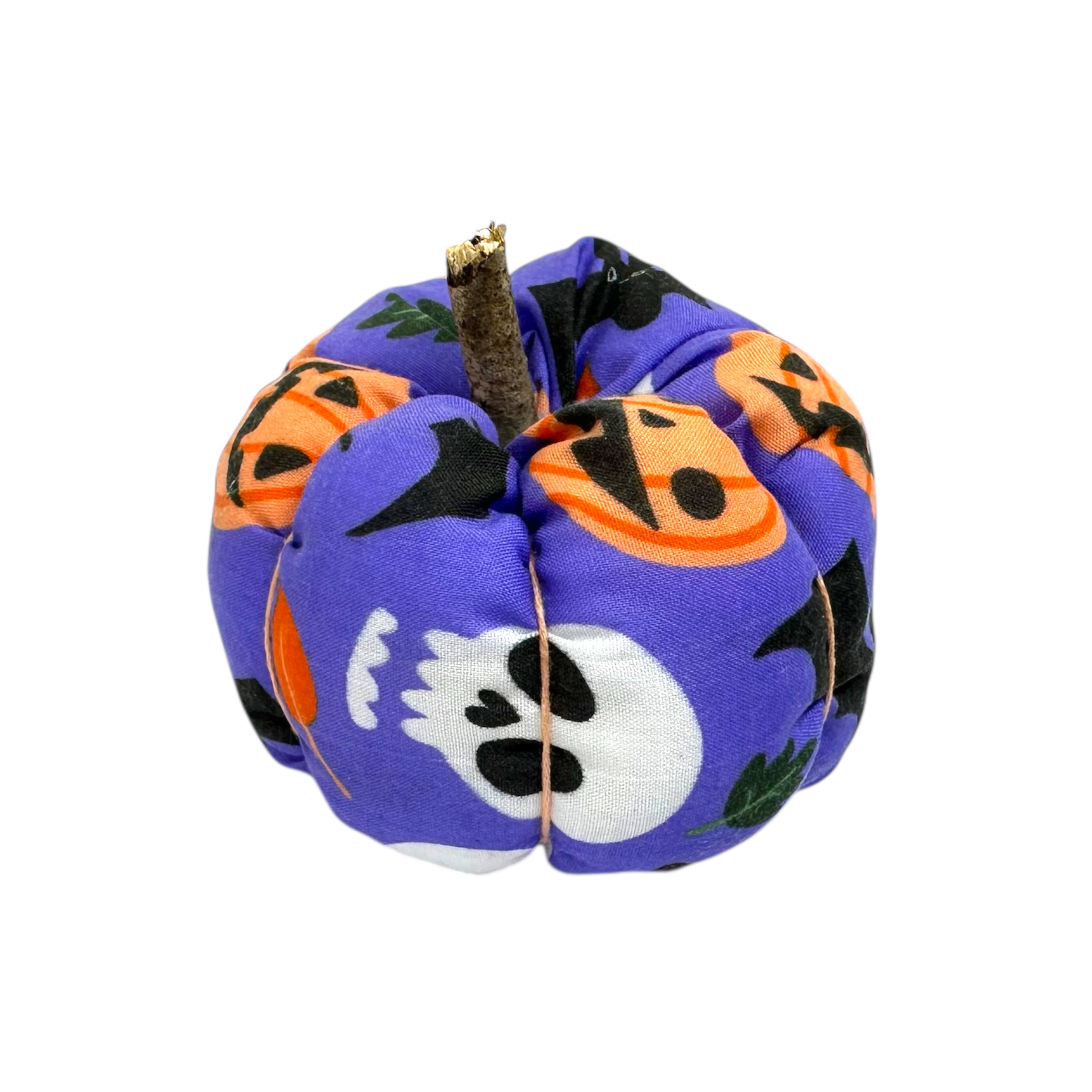 Addurn pwmpen ffabrig - Pumpkin decoration (fabric) Image Number 2