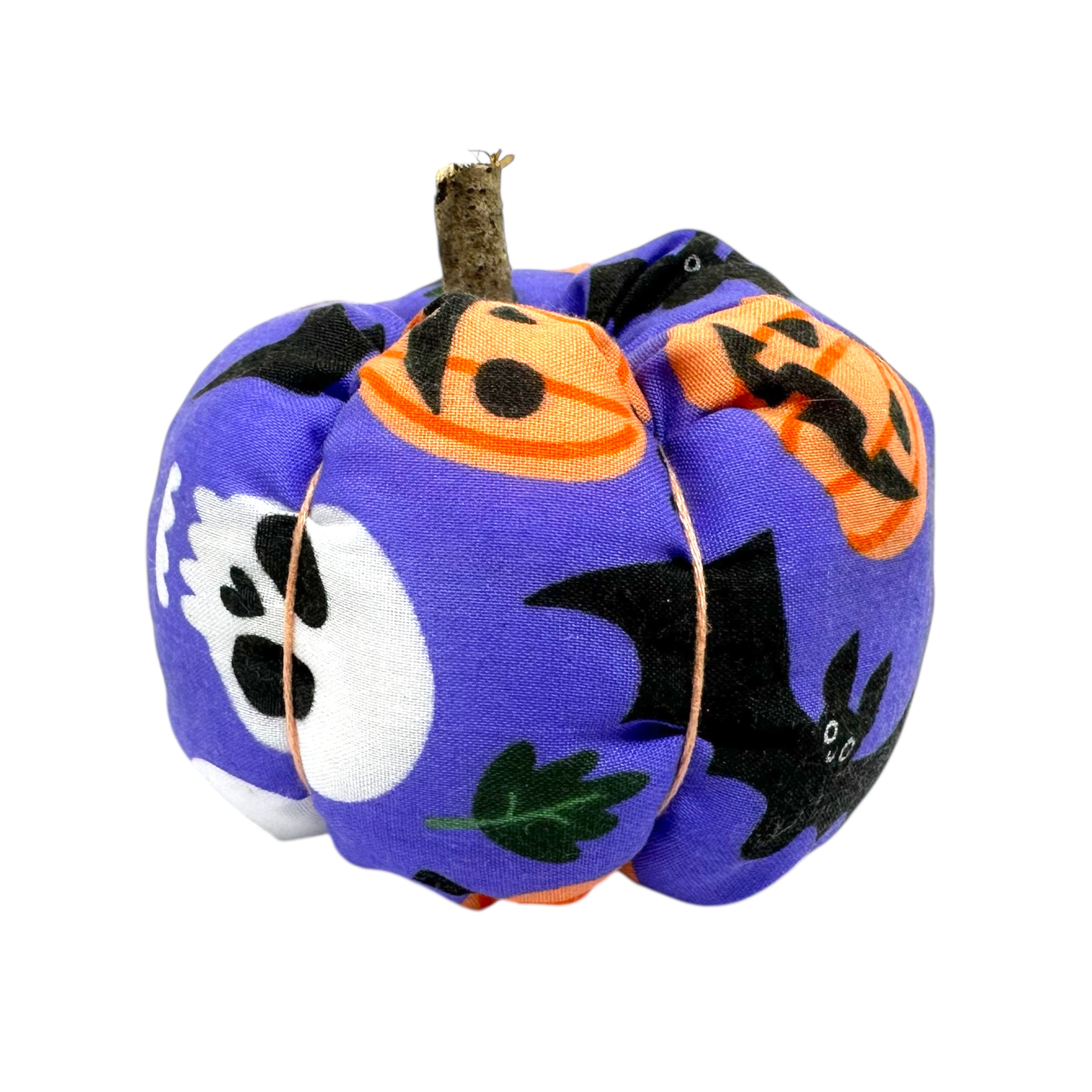 Addurn pwmpen ffabrig - Pumpkin decoration (fabric) Image Number 3