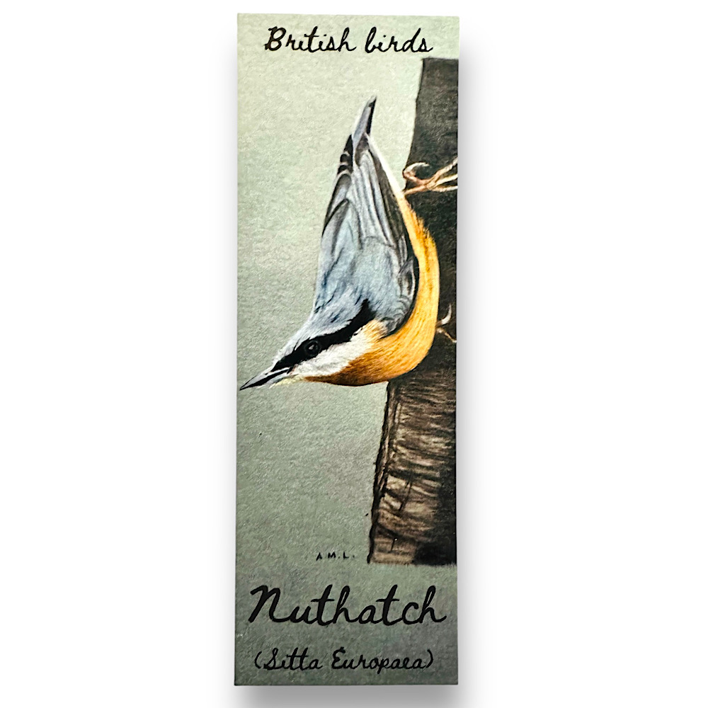 Nod tudalen ( bywyd gwyllt Prydain-nuthatch)-Bookmark (British wildlife-nuthatch) Image