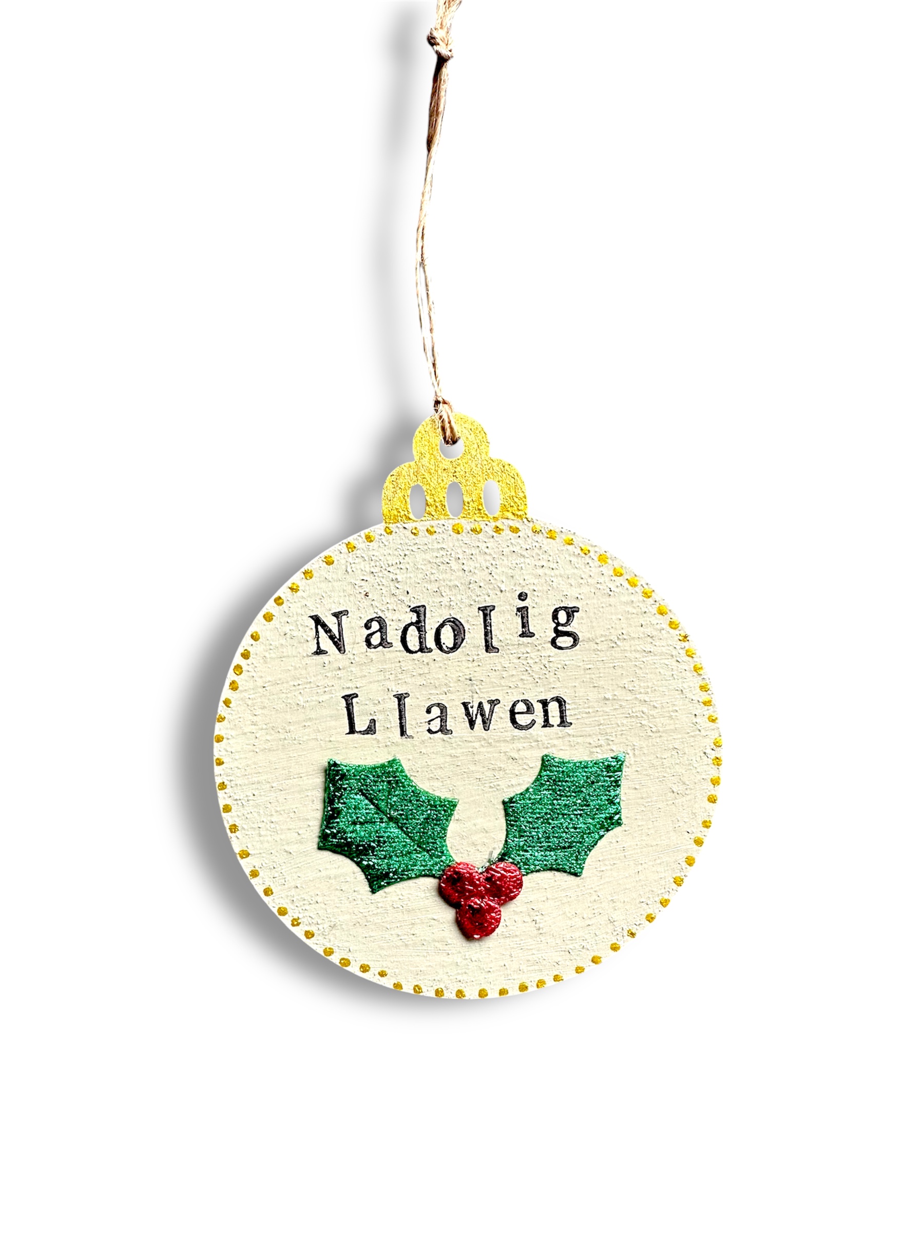 Addurn coeden nadolig Cymraeg - Welsh Christmas tree decoration Image