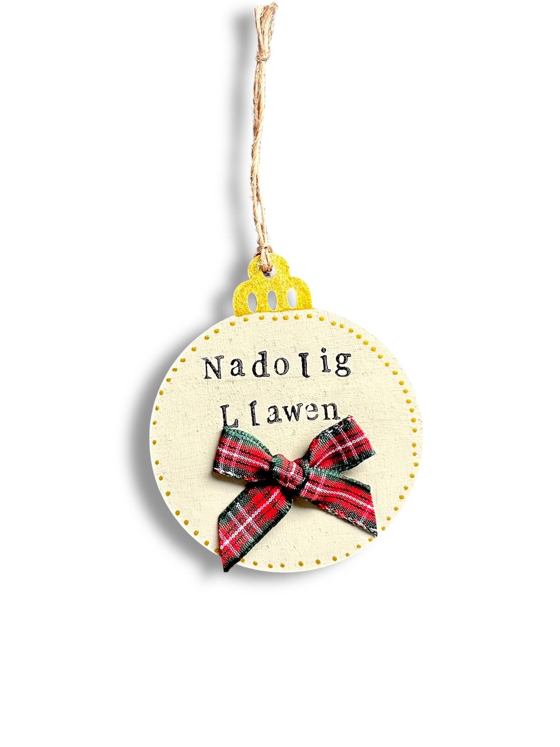 Addurn coeden nadolig Cymraeg - Welsh Christmas tree decoration Image